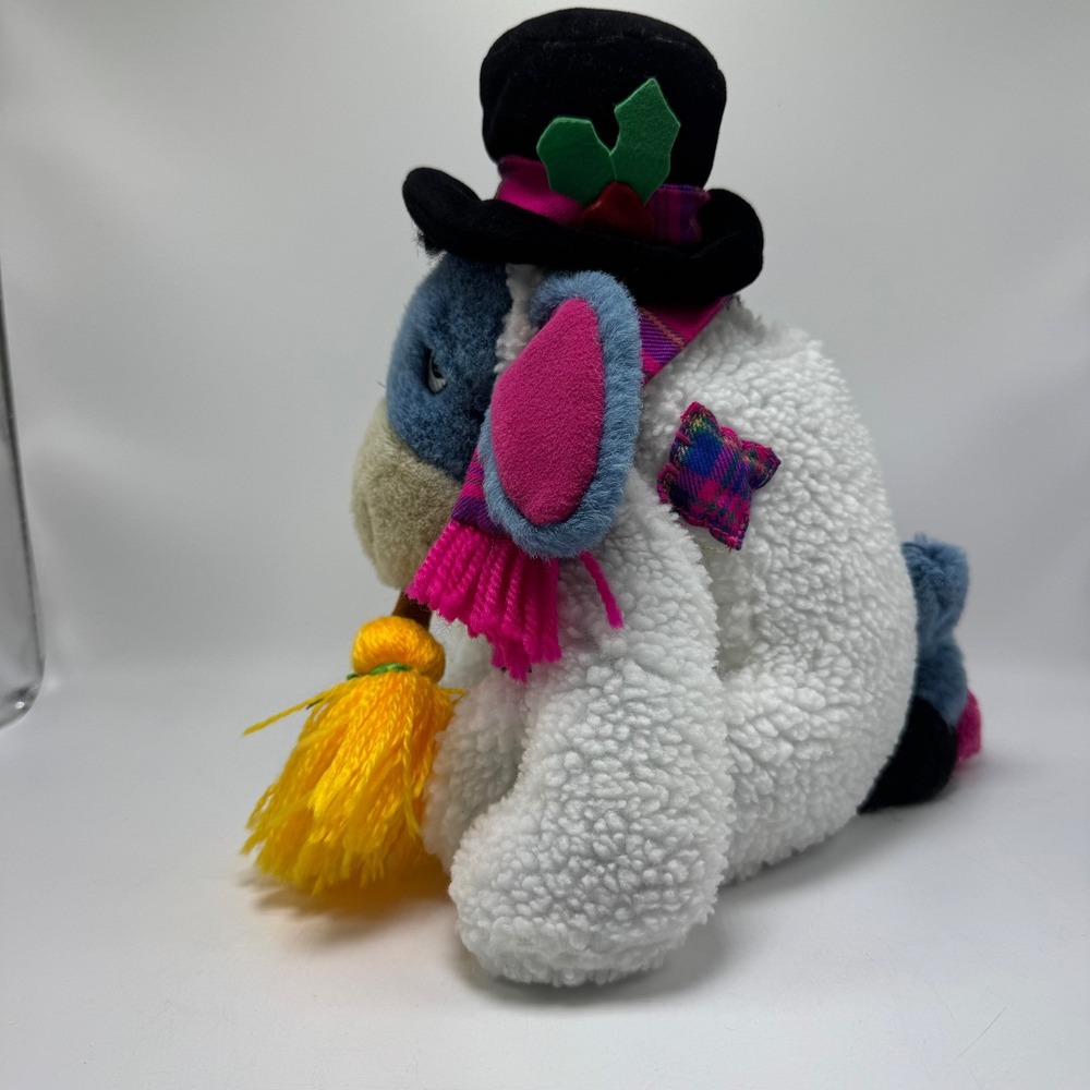 Disney Eeyore Snowman Plush 11" Winnie The Pooh & Friends Christmas Winter - Picture 3 of 10
